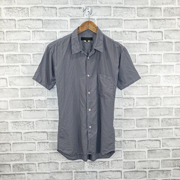 COMME des GARCONS Homme Deux Short Sleeve Button up Shirt gray made in japan S - Picture 1 of 6